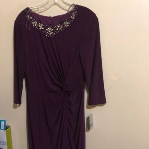 Alex evening long tie knot beaded gown